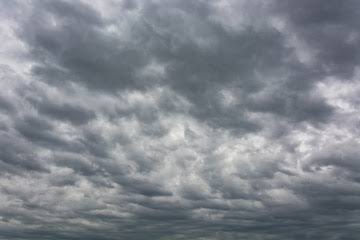 Cloudy day – grey clouds covering the sky