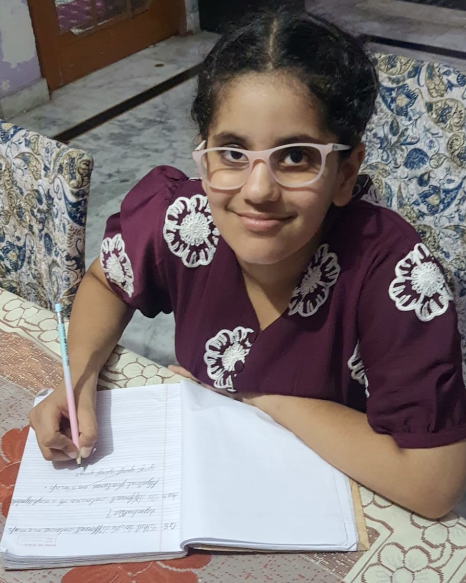 Child studying